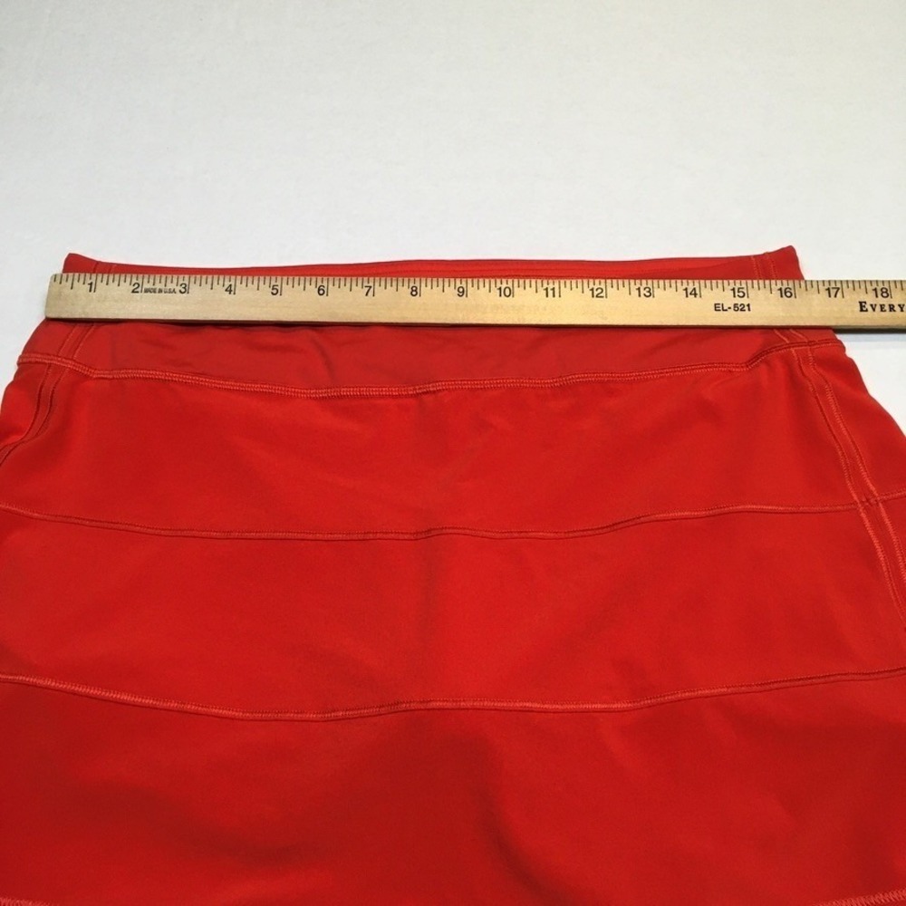 Lululemon Pace Rival Skirt Skort Sz 10 Red Pickleball Tennis Golf Running - Picture 7 of 14